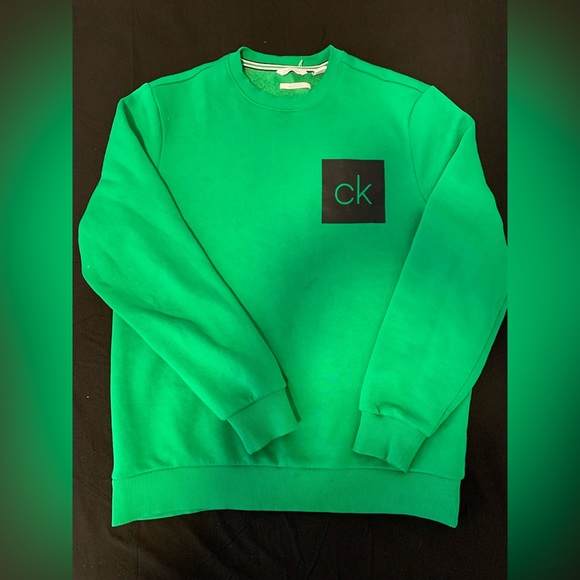 Men's Calvin Klein The Soft Touch Fleece Crew Pullover - Picture 3 of 3